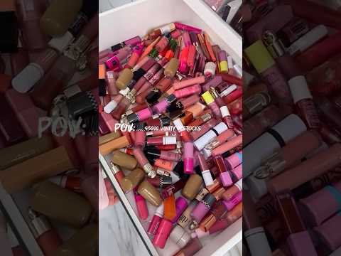 Vanity Restock + Organize 💋 So Satisfying, So Extra #asmr #restock #vanityorganization #satisfying
