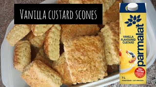 Vanilla custard scones recipe | south African scones recipe.