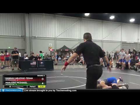 117 Lbs Round 3 (8 Team) - Hannah Arledge-Teran, Michigan Blue Vs Marjorie McDaniel, Washington 9c