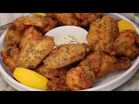 Easy Lemon Pepper Wings Recipe| How To Make Lemon Pepper Chicken Wings