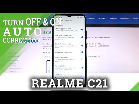 How to Manage Autocorrection in Realme C21 – Autocorrection Option