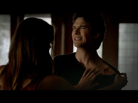 TVD 4x23 - Damon was infected with werewolf venom, he'd rather die than take the cure | Delena HD
