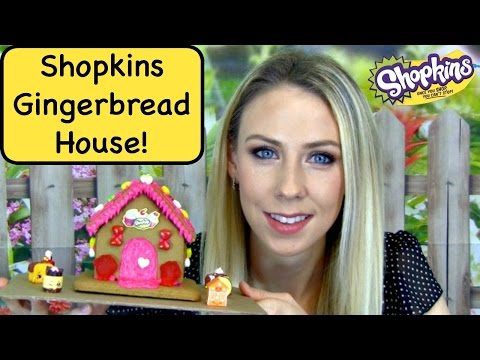 Shopkins Gingerbread House Sweets Shop Decorating Kit Christmas Holiday Treats Video