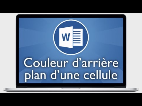 comment modifier arriere plan word 2007