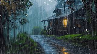 Powerful Rainstorm Sounds ⛈️ Deep Forest Thunder for Deep Sleep, Fast Sleep, Meditation, Better Rest