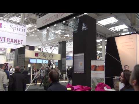 Telekom Wasserfall CeBIT 2012