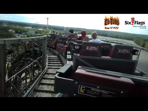 El Toro Wooden Coaster Row 17 (Magic Seat) POV May 2022 - Six Flags Great Adventure (No Copyright)