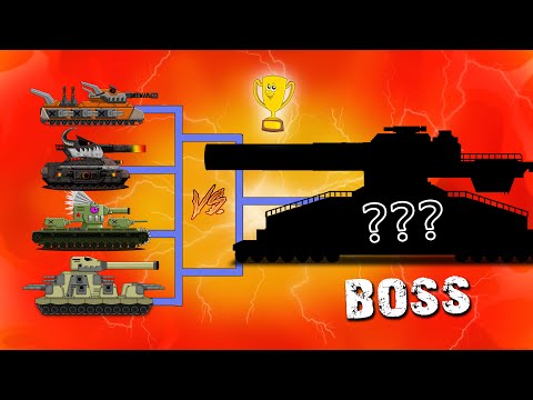 Mega tanks VS Mega Boss - Cartoons about tanks #Cartoonsabouttanks