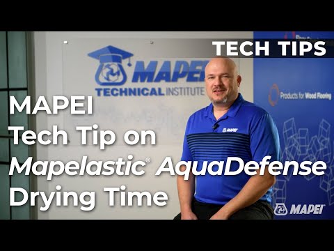 MAPEI Tech Tip on Mapelastic AquaDefense Drying Time