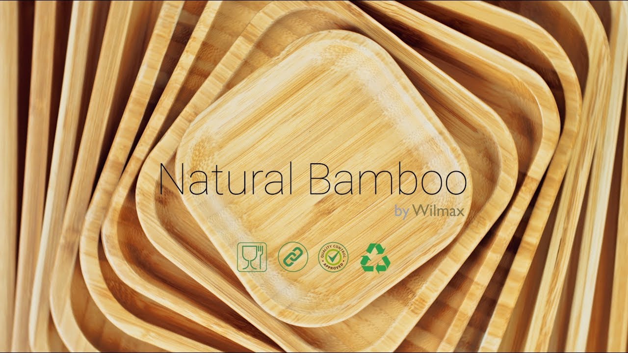 Блюдо кругле дві секції Wilmax Bamboo 35,5 см (WL-771045) відео 1