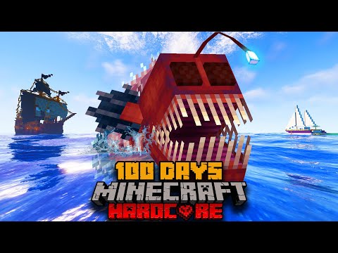 Surviving 100 Days Underwater In Minecraft!