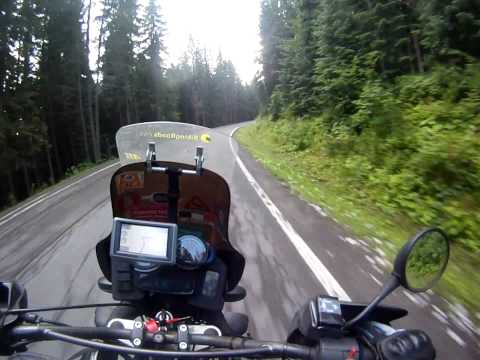 Motorcycling Romania Transylvania Carpathian Mountains DN13B : Gheorgheni - Praid (1/2)