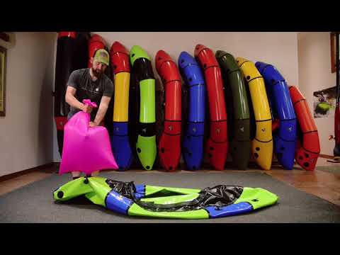 Part of a video titled How to Inflate Your Packraft - Alpacka Raft Packrafts - YouTube