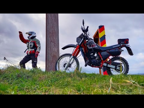 Kawasaki KMX 200 Herbstliches Endurowandern im 🌲 Harz (keine Honda MTX 200) #zweitakter #oldtimer