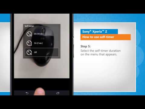 How to use self-timer in Sony® Xperia™ Z