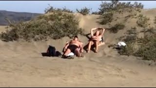 The Maspalomas Dunes Spanish Dunas de Maspalomas are sand dunes located on the south coast of Gran Canaria