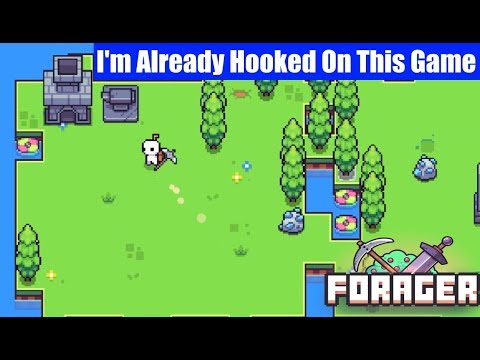 I'm Hooked On This New Indie Game With Cool Pixel Art Style |  Forager Gameplay Episode 1