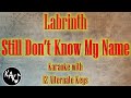 Still Don't Know My Name Karaoke - Labrinth (Euphoria) Instrumental Higher Lower Female Original Key