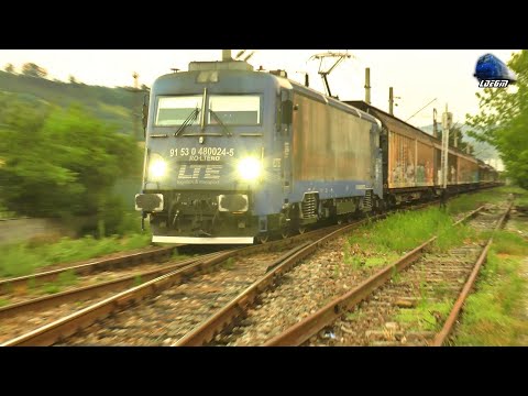 Tren de Marfă LTE Cargo Train & LEMA 480 024-5 "Henri Marie Coandă" in Năsăud - 02 July 2022