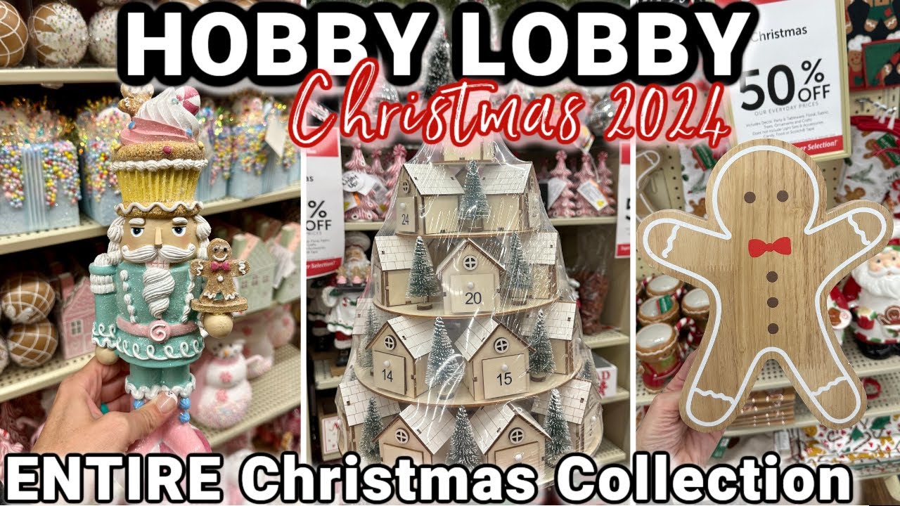 ULTIMATE CHRISTMAS SHOP WITH ME AT HOBBY LOBBBY | Hobby Lobby Shop with Me Christmas 2024