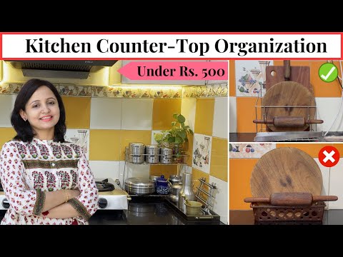 Kitchen Countertop organization Ideas | Best Organizers for Kitchen Under Rs 500 | Urban Rasoi