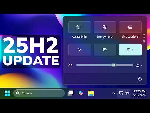 New Windows 11 25H2 February 2026 Update – New Features in the Main Release (KB5077181)