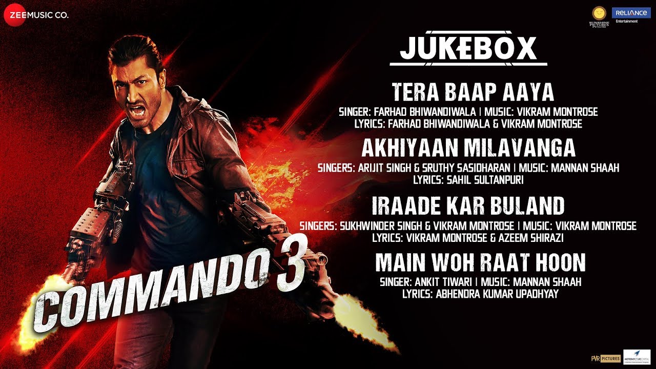 Akhiyaan Milavanga Lyrics by Arijit Singh from Commando 3