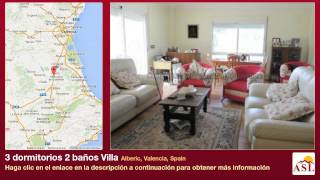 preview picture of video '3 dormitorios 2 baños Villa se Vende en Alberic, Valencia, Spain'