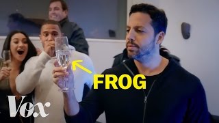 How David Blaine barfs frogs