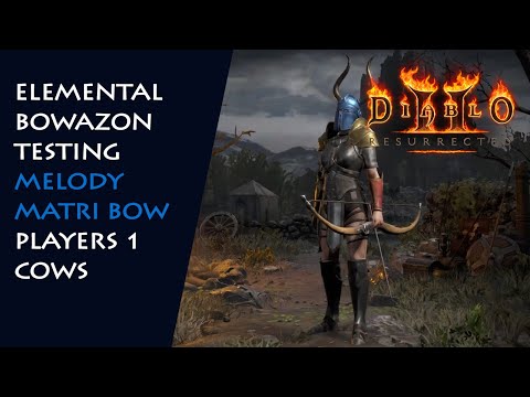 Elemental Bowazon Series: Melody Matriarchal Bow (Cold), P1 Cows - Diablo 2 Resurrected