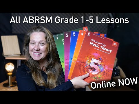 The NEW ABRSM Music Theory Grades 1-5 Lessons All Online Now with Sharon Bill