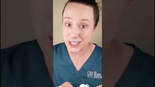 Goldfish crackers: can a dentist brush them all off in 2 minutes? #dentist #fyp #momsoftiktok