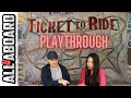 TICKET TO RIDE | Board Game | 2-Player Playthrough | Becoming Railroad Tycoons