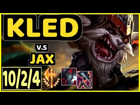 KLED vs JAX - 10/2/4 KDA TOP GAMEPLAY - EUW Ranked GRANDMASTER