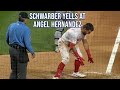 Schwarber loses his mind on Ángel Hernández, a breakdown