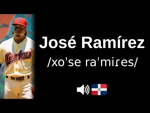How to pronounce 'José Ramírez' (CORRECTLY!)