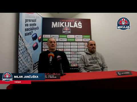 Pozápasová tlačovka MHk 32 Liptovský Mikuláš - HC GROTTO Prešov 6:0