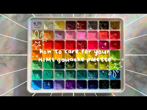 How to Care for Your HIMI Gouache Palette (in less than 2 minutes)