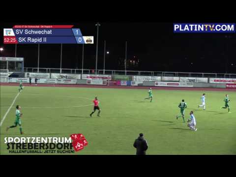 03.03.17 SV Schwechat - SK Rapid II - Highlight  (2. Halbzeit / 52:29) am 03.03.2017 20:37