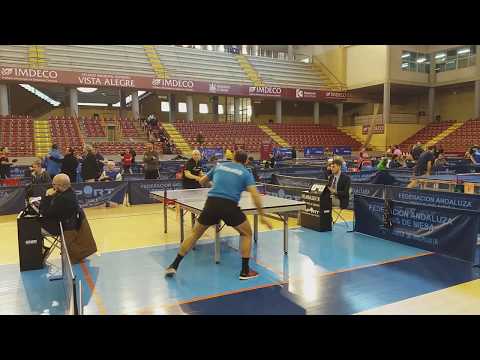 🏓 64º Campeonato de Andalucía de Tenis de Mesa, Córdoba 2018. Ramón Ruiz vs J. Abellan. E. veteranos