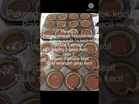 Kek pisang am coklat