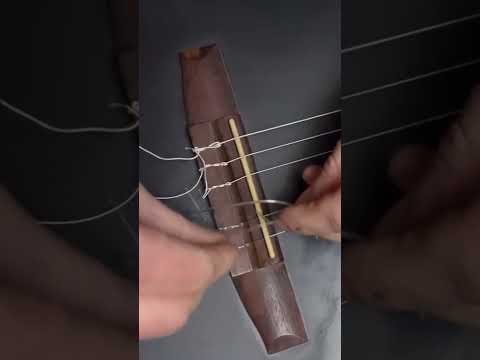 How to Tie a Nylon String Guitar