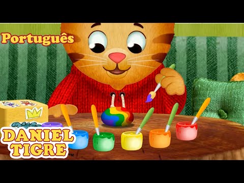 Pintura de ovos, coelhos + mais! | Feliz Páscoa | Daniel Tigre em Português