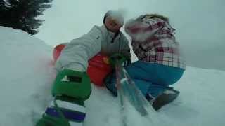 preview picture of video 'Courchevel tobogganing 2014'