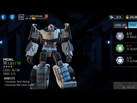 PROWL - RANKING UP 3/5 TO 4/5 Tansformers Forged to Fight [Netflix]