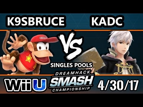 DHA 2017 SSB4 - MF | K9sBruce (Diddy Kong) Vs. KADC (Robin) Smash 4 - Smash Wii U