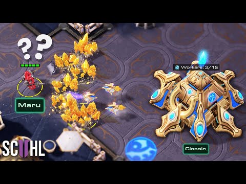Classic's CRAZY GOLD BASE RUSH - Starcraft 2: Maru vs. Classic