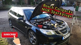 Saab 9-3 TurboX 2.8T V6 Installation Sparkplugs & Coilpacks!