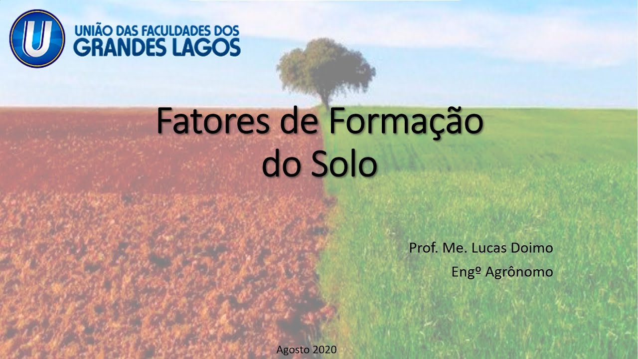 Videoaula Gênese do solo - Fatores de Formação do Solo