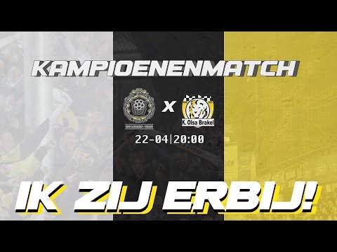 2e Afdeling VV A ⚽️; KSC Lokeren-Temse ⚔️ K. Olsa Brakel: Kampioenenmatch ⏳🏆🔥! ⚪️⚫️🟡❤️